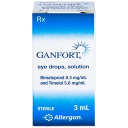 Thuốc nhỏ mắt Ganfort Allergan điều trị Glaucoma góc mở, tăng nhãn áp (3ml)