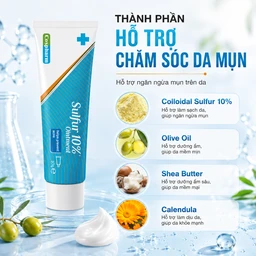 Kem bôi ngừa mụn, giảm sưng viêm sulfur 10% ointment Cospharm 30g 4