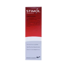 Siro Stimol Biocodex dùng trong các trường hợp mệt mỏi, suy nhược (18 gói x 10ml)
