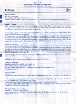 Bột pha uống U-Stone Casasco điều trị và phòng ngừa sỏi thận (60 gói)