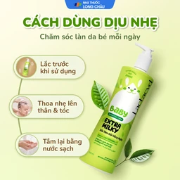 Sữa tắm gội cho bé Lactacyd Milky Baby Sanofi bảo vệ và nuôi dưỡng da (500ml) 5