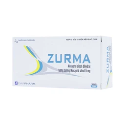 Thuốc Zurma 5mg DaviPharm điều trị các triệu chứng dạ dày, ruột (10 vỉ x 10 viên)