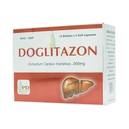 Thuốc Doglitazon 200mg Phương Đông điều trị rối loạn tiêu hóa, giải độc gan (12 vỉ x 5 viên)