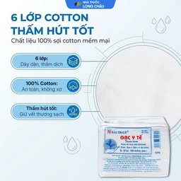 Gạc Bảo Thạch 10x10cm x 6 lớp (100 miếng) 3