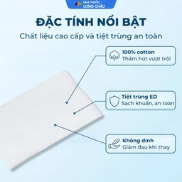 Bông gạc đắp vết thương Bảo Thạch 8x12cm 3