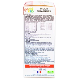 Siro bổ sung Vitamin và khoáng chất giúp tăng cường sức đề kháng cho trẻ Special Kid Multivitamines hương cam (125ml)