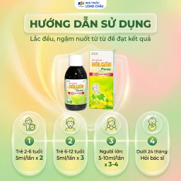 Siro hỗ trợ giảm ho, bổ phế Bối Mẫu Forte Mom And Baby (125ml) 5