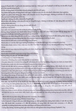 Thuốc Tadachem-20 Aurochem điều trị rối loạn cương dương (2 vỉ x 2 viên)