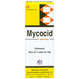 Thuốc mỡ bôi da Mycocid Mekophar điều trị viêm da nhạy cảm, nấm da, eczema trẻ em (10g)