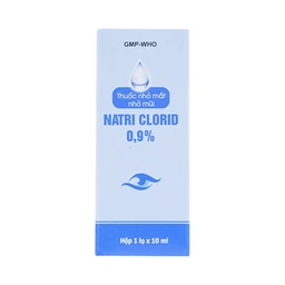 Thuốc nhỏ mắt, nhỏ mũi Natri Clorid 0.9% Gia Nguyễn dùng để rửa mắt, mũi (10ml)