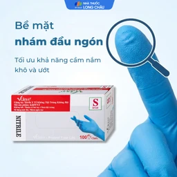 Găng tay phẫu thuật không bột Vglove size S (100 cái) 3