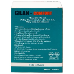 Nhỏ mắt Gilan Comfort dùng cho mắt khô, hội chứng stevens johnson (30 ống x 0.4ml)