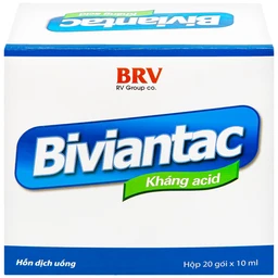 Hỗn dịch uống Biviantac BRV điều trị triệu chứng ăn không tiêu, đầy hơi (20 gói x 10 ml)