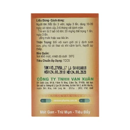 Thuốc Diệp Hạ Châu V Vạn Xuân điều trị chứng thấp nhiệt trong viêm gan cấp và mãn (10 vỉ x 10 viên)