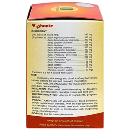 Thuốc V.phonte Vạn Xuân chữa trị phong thấp (10 vỉ x 10 viên)