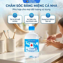Nước súc miệng Dr. Muối giảm nguy cơ các bệnh về răng miệng (500ml) 4