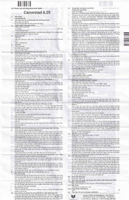 Thuốc Carvestad 6.25 Stella điều trị tăng huyết áp, đau thắt ngực (3 vỉ x 10 viên)