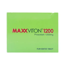Viên nén Maxx Viton 1200 Ampharco U.S.A điều trị triệu chứng chóng mặt, suy giảm trí nhớ (10 vỉ x 10 viên)