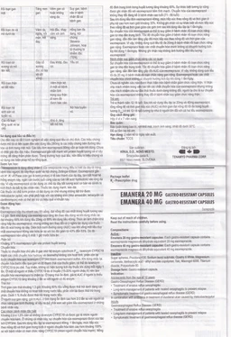 Thuốc Emanera 20mg KRKA điều trị trào ngược dạ dày thực quản (4 vỉ x 7 viên)