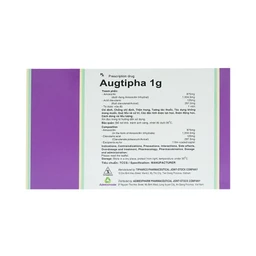 Thuốc Augtipha 1g Tipharco điều trị nhiễm khuẩn (2 vỉ x 10 viên) 