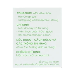 Thuốc Dafrazol  Traphaco điều trị và phòng ngừa loét dạ dày tá tràng, viêm thực quản trào ngược (14 viên)