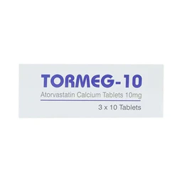 Thuốc Tormeg-10 MEGA We care ngăn ngừa bệnh tim mạch, tăng mỡ máu (3 vỉ x 10 viên)