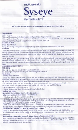 Thuốc nhỏ mắt Syseye Merap điều trị và làm giảm cảm giác khó chịu do khô mắt (10ml)