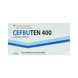 Thuốc Cefbuten 400mg Amvi điều trị nhiễm khuẩn (1 vỉ x 10 viên)