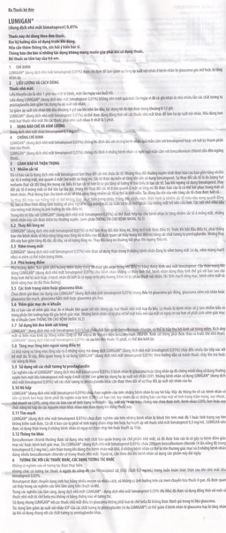 Thuốc nhỏ mắt Lumigan 0.01% Allergan giảm tăng áp suất nội nhãn (3ml)