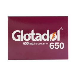 Thuốc Glotadol 650 Abbott hỗ trợ hạ sốt và giảm đau (10 vỉ x 10 viên)