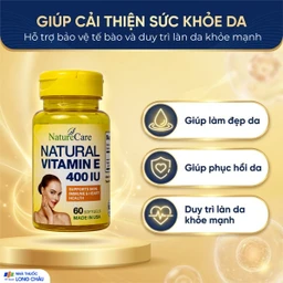 Viên uống giúp làm đẹp da, cải thiện sức khỏe da Natural Vitamin E 400 IU NatureCare (60 viên) 4