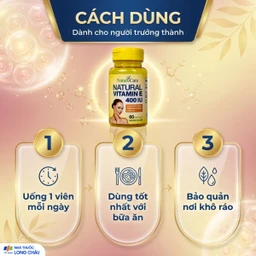 Viên uống giúp làm đẹp da, cải thiện sức khỏe da Natural Vitamin E 400 IU NatureCare (60 viên) 5