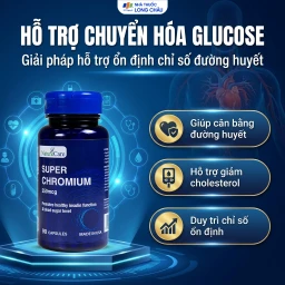 Viên uống giúp cân bằng đường huyết, giảm cholesterol Super Chromium 250mcg NatureCare (90 viên) 3