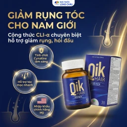Viên uống giúp giảm rụng tóc hối đầu ở nam giới Qik Hair For Men (30 viên) 2