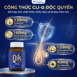 Viên uống giúp giảm rụng tóc hối đầu ở nam giới Qik Hair For Men (30 viên) 3