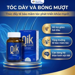 Viên uống giúp giảm rụng tóc hối đầu ở nam giới Qik Hair For Men (30 viên) 4