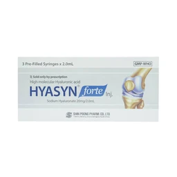 Thuốc tiêm Hyasyn Forte Shinpoong Deawoo điều trị viêm khớp gối (3 cây x 2ml)