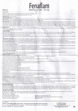 Thuốc Fenaflam DHG điều trị các tình trạng viêm đau cấp tính (2 vỉ x 10 viên)