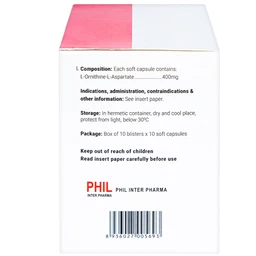 Thuốc Batonat 400mg Phil điều trị bệnh viêm gan cấp tính, viêm gan mạn tính (10 vỉ x 10 viên)