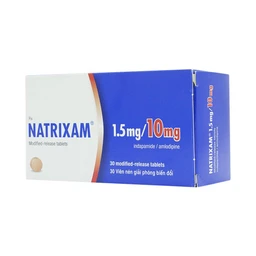 Viên nén Natrixam 1.5mg/10mg Servier điều trị tăng huyết áp (6 vỉ x 5 viên) 