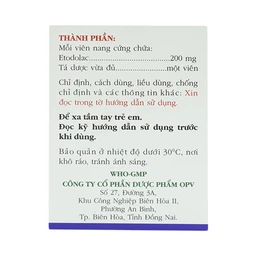 Thuốc Rhumacap 200 OPV điều trị viêm khớp dạng thấp (10 vỉ x 10 viên)