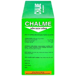 Hỗn dịch uống Chalme Davipharm điều trị viêm loét dạ dày (20 gói x 15g)
