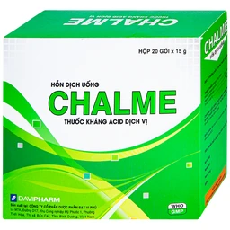 Hỗn dịch uống Chalme Davipharm điều trị viêm loét dạ dày (20 gói x 15g)