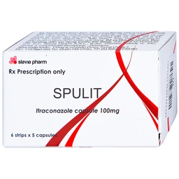 Thuốc Spulit Slavia điều trị nấm Candida, lang ben (6 vỉ x 5 viên) 1