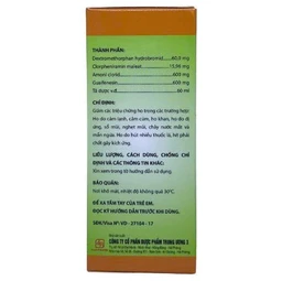 Siro ho TW3 giúp giảm ho, long đờm, chống dị ứng (60ml)