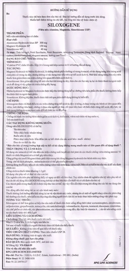 Thuốc Siloxogene RPG điều trị tăng tiết acid dạ dày (10 vỉ x 10 viên)