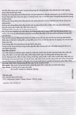 Thuốc Arbol-100 Olive Healthcare dùng trong hạ canxi máu, suy tuyến cận giáp (3 vỉ x 10 viên)