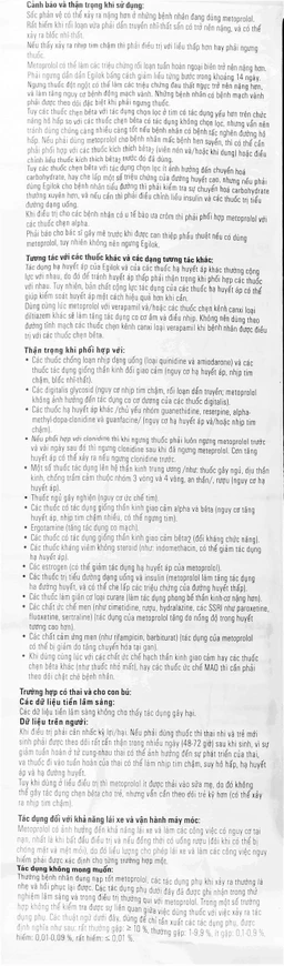 Thuốc Egilok 25mg Egis Pharma điều trị tăng huyết áp, đau thắt ngực (60 viên)