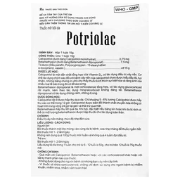 Thuốc mỡ bôi da Potriolac Trung Ương 2 điều trị vảy nến mảng, mức độ nhẹ đến vừa (15g)