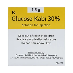 Thuốc tiêm Glucose Kabi 30% Fresenius Kabi điều trị hạ đường huyết nặng (50 ống x 5ml)